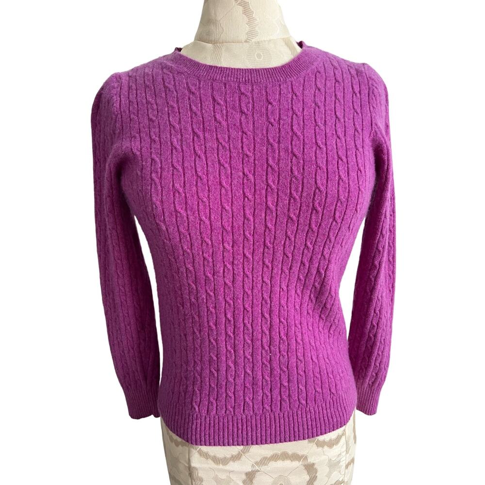 J Crew Wool Cashmere Blend Long Sleeve Sweater Medium